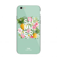 NXE etui ochronne z częścią tylną ze szkła hartowanego dla Apple iPhone 6 Plus / 6S Plus - turkusowe