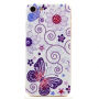 Ultra cienkie 0,6 mm etui do Apple iPhone SE (2020/2022) / 8 / 7 - Kwiaty z motylami
