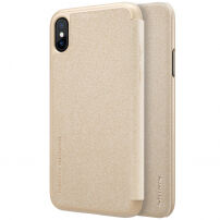 NILLKIN pokrowiec ochronny flip dla Apple iPhone XS / iPhone X - złoty