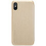 NILLKIN pokrowiec ochronny flip dla Apple iPhone XS / iPhone X - złoty