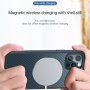 Etui z teksturą włókien karbonowych i ramką ochronną do iPhone 12 / 12 Pro - czarny