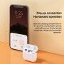 WK TWS A8 słuchawki bezprzewodowe do ładowania bezprzewodowego dla urządzeń Apple - biała