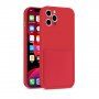 Ochronne etui z kieszenią na karty do iPhone 12 Pro Max - czerwony