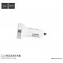 HOCO ładowarka samochodowa (5V/3.1A) z dwoma portami USB dla Apple iPhone / iPad / iPod - biała