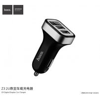 HOCO ładowarka samochodowa (5V/3.1A) z dwoma portami USB dla Apple iPhone / iPad / iPod - czarna