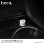 HOCO ładowarka samochodowa z dwoma portami USB i kablem lightning dla urządzeń Apple - biała