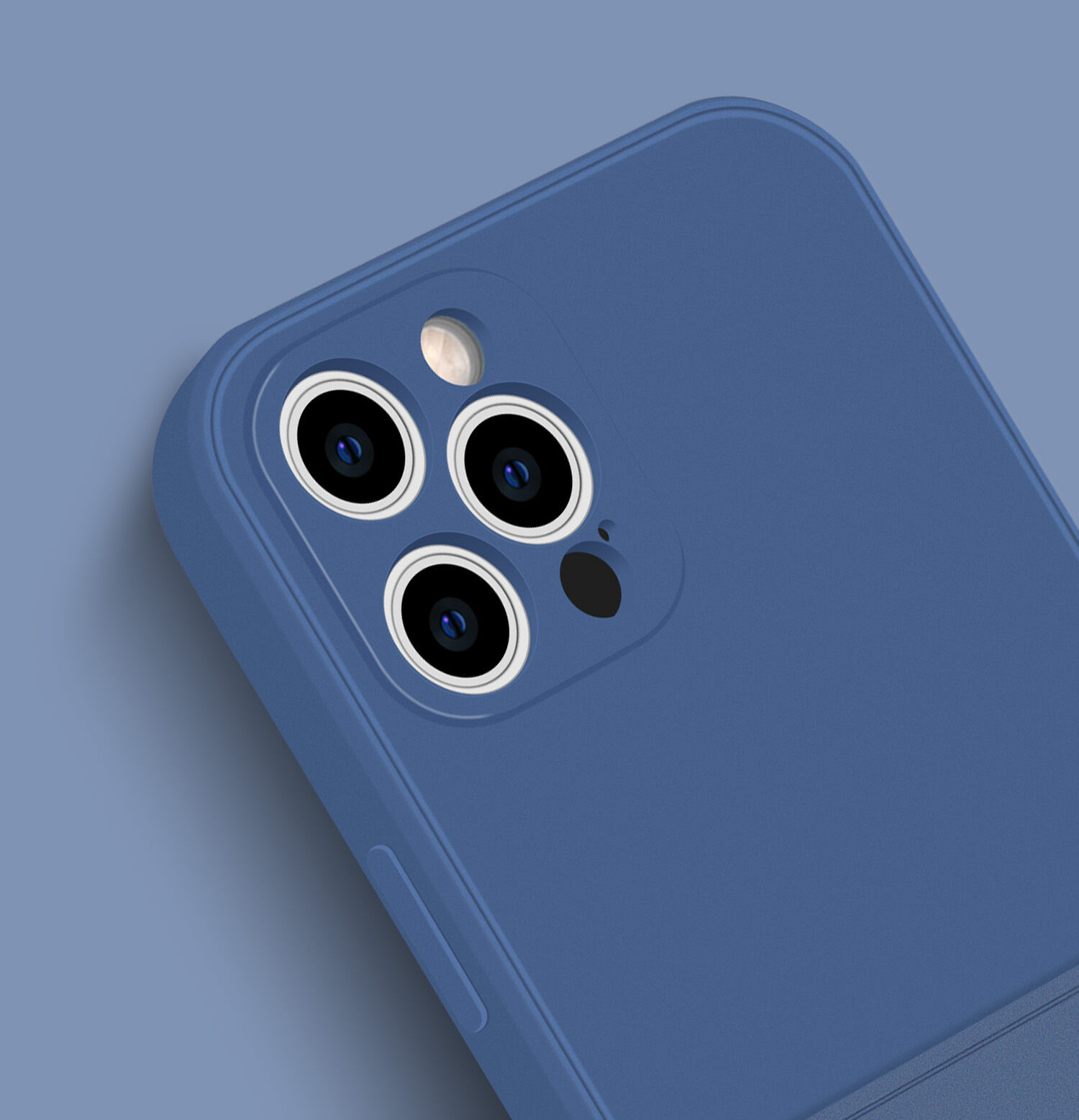 Ochronne etui z kieszenią na karty do iPhone 12 Pro - pomarańczowe
