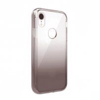 Odporny na wstrząsy dwukolorowy przezroczysty futerał do iPhone XR - czarne