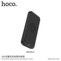 HOCO elegancki powerbank 10000mAh z bezprzewodowym ładowaniem dla Apple iPhone - czarny