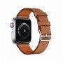 Pasek skórzany dla Apple Watch Ultra 49mm / 46mm / 45mm / 44mm / 42mm - brązowy