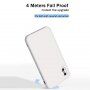 Ochronne etui silikonowe z prostymi krawędziami do iPhone XS Max - beżowe