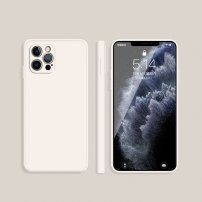 Ochronne etui silikonowe z prostymi krawędziami do iPhone 12 Pro Max - beżowe