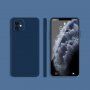 Ochronne etui silikonowe z prostymi krawędziami do iPhone 12 mini - niebieskie