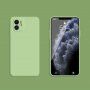 Ochronne etui silikonowe z prostymi krawędziami do iPhone 12 mini - zielone