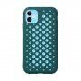 Ochronne etui z perforacją do odprowadzania ciepła do iPhone 12 Pro - ciemnozielony