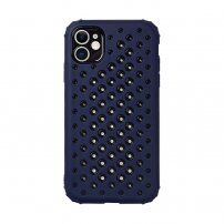 Ochronne etui z perforacją do odprowadzania ciepła do iPhone 12 mini - ciemnoniebieski