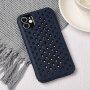 Ochronne etui z perforacją do odprowadzania ciepła do iPhone 12 mini - ciemnoniebieski