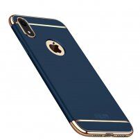 MOFI luksusowe etui do iPhone XR - ciemnoniebieski