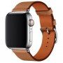 Pasek skórzany dla Apple Watch Ultra 49mm / 46mm / 45mm / 44mm / 42mm - brązowy