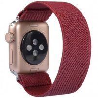 Pasek nylonowy dla Apple Watch Ultra 49mm / 46mm / 45mm / 44mm / 42mm - bordowe