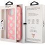 Guess Liquid Silicone White Peony etui do iPhone 12 Pro Max - różowy