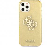 Guess Big 4G Full Glitter etui do iPhone 12 Pro Max - złote