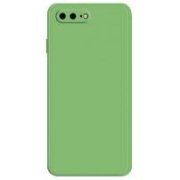 Ochronne etui silikonowe z prostymi krawędziami do iPhone 7 Plus / 8 Plus - zielone