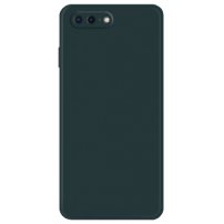 Ochronne etui silikonowe z prostymi krawędziami do iPhone 7 Plus / 8 Plus - ciemnozielony