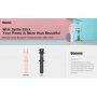 Baseus Lovely bluetooth kijek do selfie z trójnogiem do iPhone - czarna