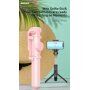 Baseus Lovely bluetooth kijek do selfie z trójnogiem do iPhone - czarna