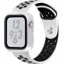 Etui ochronne z silikonowym paskiem do Apple Watch 40 mm - biało-czarne