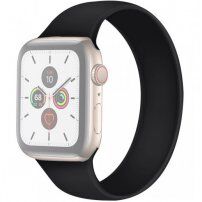 Pasek silikonowy dla Apple Watch 42mm / 41mm / 40mm / 38mm - L - czarny