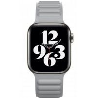 Pasek silikonowy z zapięciem magnetycznym do Apple Watch 42mm / 41mm / 40mm / 38mm - szary