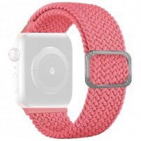 Pasek z plecionym wzorem do Apple Watch 42mm / 41mm / 40mm / 38mm - różowy