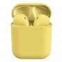 InPods 12 słuchawki bezprzewodowe bluetooth z pokrowcem ładującym dla urządzeń Apple - żółte