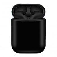 i18 TWS słuchawki bezprzewodowe z etui ładującym dla urządzeń Apple - czarna