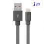 YellowKnife z certyfikatem MFi kabel do synchronizacji i ładowania lightning dla Apple iPhone / iPad / iPod - szary - 1m
