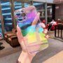 Przezroczyste etui lustrzane do iPhone 12 Pro - tęcza