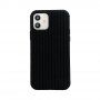 Silikonowe etui z plecionym wzorem do iPhone 12 Pro Max - czarny