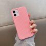 Silikonowe etui z plecionym wzorem do iPhone 11 - różowy