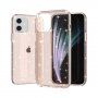 Etui przezroczyste z cekinami do iPhone 12 / 12 Pro - złote