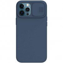Nillkin CamShield Silky etui do iPhone 12 Pro Max - niebieskie