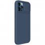 Nillkin CamShield Silky etui do iPhone 12 Pro Max - niebieskie