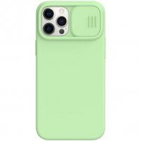 Nillkin CamShield Silky MagSafe etui do iPhone 12 Pro Max - zielone