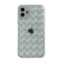 Ochronne etui z bąbelkami do iPhone 12 mini - szary
