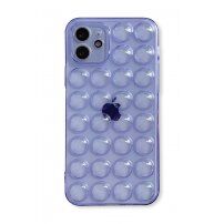 Ochronne etui z bąbelkami do iPhone 12 Pro - fioletowy