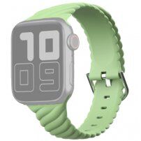 Przeplatany silikonowy pasek do Apple Watch Ultra 49mm / 46mm / 45mm / 44mm / 42mm - zielone