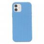 Silikonowe etui z plecionym wzorem do iPhone 12 Pro Max - niebieskie
