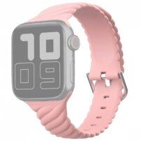Przeplatany silikonowy pasek do Apple Watch Ultra 49mm / 46mm / 45mm / 44mm / 42mm - różowy