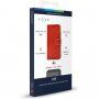 FIXED FIT pokrowiec flip z przeszyciem do iPhone 12 mini - czerwony